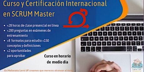 Imagen principal de Certificación Internacional Como Scrum Master, Curso Fin Semana