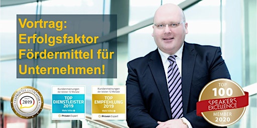 Imagem principal do evento Erfolgsfaktor Fördermittel für Unternehmen - Kai Schimmelfeder live!