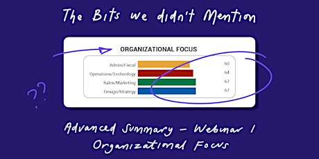 The Bits we didn't Mention - Advanced Summary 1: Organizational Focus primary image