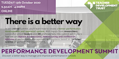 TDT Performance Development Summit primary image