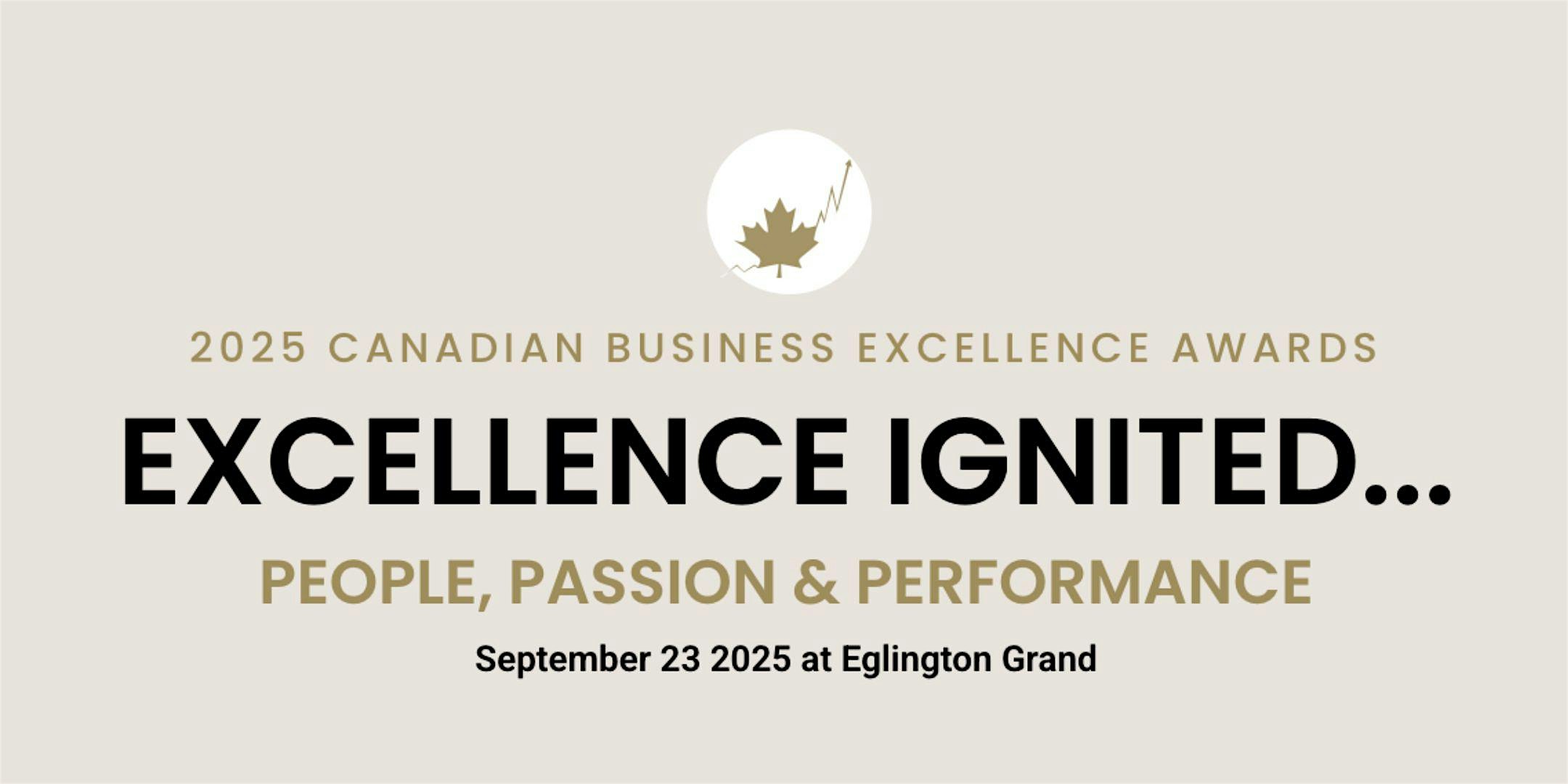 2025 Canadian Business Excellence Awards