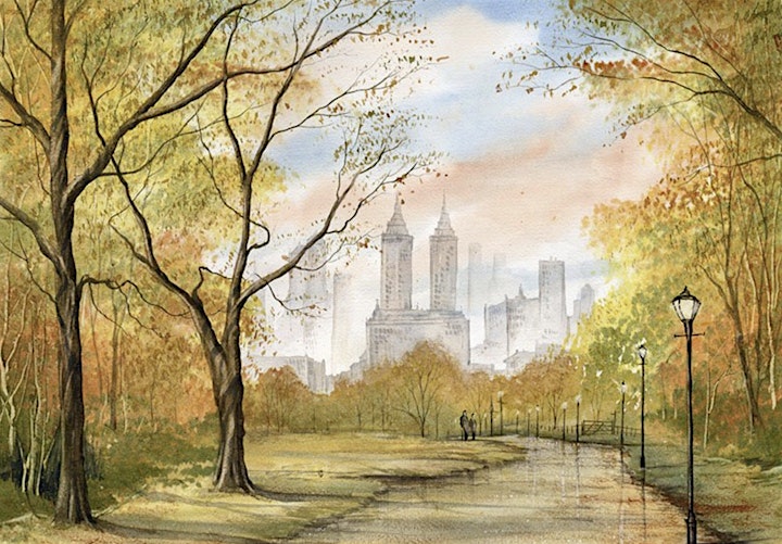 Watercolor Landscapes The Easy Way Central Park In Autumn Live
