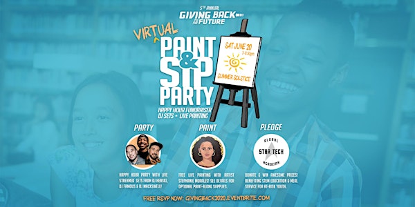 Virtual Paint & Sip Charity Party (Free)