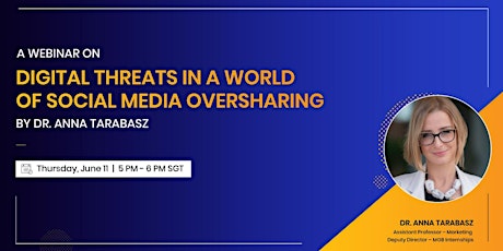 Online Masterclass: Digital Threats in a World of Social Media Oversharing primary image
