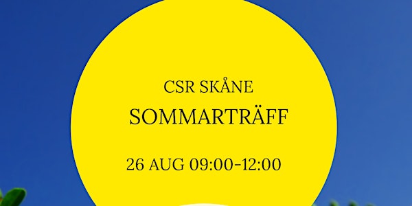 CSR Skåne sommarträff 26 augusti