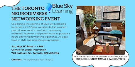 Image principale de The Toronto Neurodiverse Networking Event (In-person at CSI Annex)