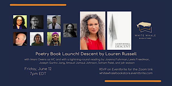 Virtual Poetry Book Launch! Descent by Lauren Russell
