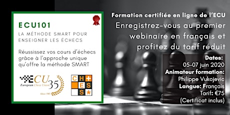 ECU101 in French - The SMART Method to Teach Chess - Chess Didactic Crse142 primary image