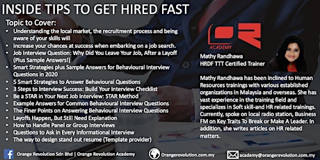Inside Tips To Get Hired Fast primary image