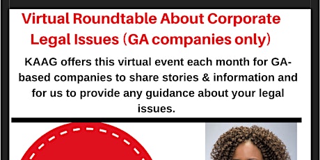 July 7th Virtual Roundtable About Your Corporate Legal Issues primary image