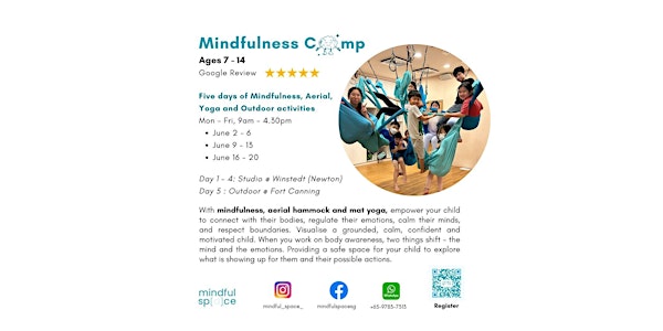 Mindfulness Camp (Age 7-14)