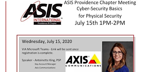 ASIS Providence - Cybersecurity Basics for Physical Security primary image