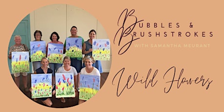 Bubbles & Brushstrokes - Wild flowers painting session primary image