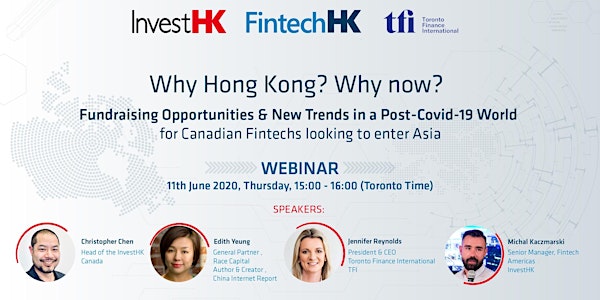 HK Fintech meets Toronto: Fundraising opportunities in Asia