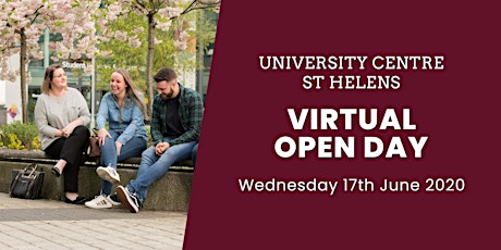 University Centre St Helens Virtual Open Event - Day 1 primary image