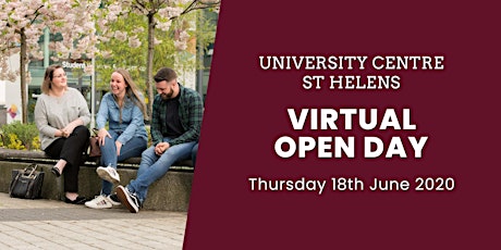 University Centre St Helens Virtual Open Event - Day 2 primary image