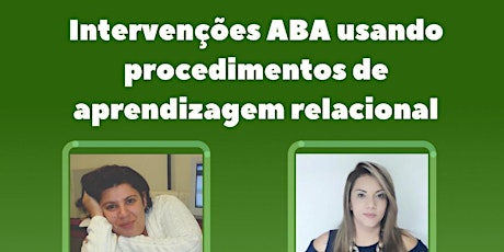 Imagem principal do evento Intervenções ABA usando procedimentos de aprendizagem relacional.