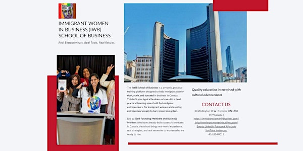 IWB Business School Pre-Launch: Real Entrepreneurs. Real Tools. Real Result