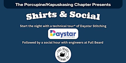 PEO Porcupine/Kapuskasing Chapter Shirts & Social primary image