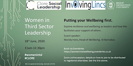 Women in Lincolnshire 3rd Sector Leadership: Putting your Wellbeing First. primary image