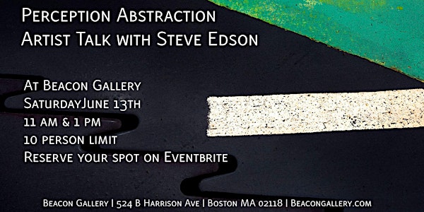 Artist talk with Steve Edson - 11 am