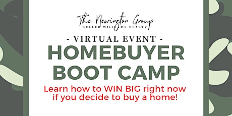 Homebuyer Boot camp: Find out how to WIN BIG right now! primary image