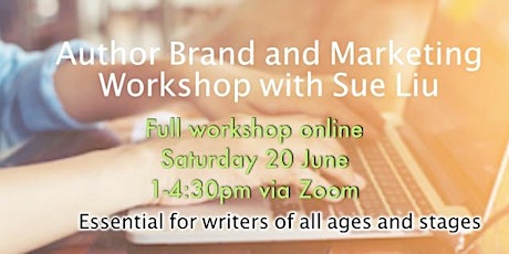 Author Brand and Marketing for writers - Saturday afternoon full workshop