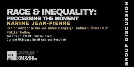 Race & Inequality: Processing the Moment with Karine Jean-Pierre primary image