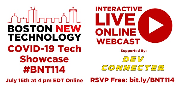 Boston New Technology COVID-19 Tech Showcase #BNT114