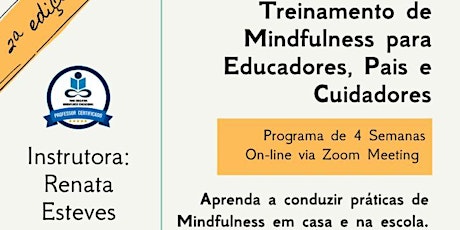 Imagem principal do evento Treinamento de Mindfulness Educacional para Educadores , Pais e Cuidadores