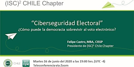 Charla ISC-2 Chile Chapter / Junio 2020
