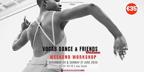 Vocab Dance & Friends Weekend Workshop Online primary image