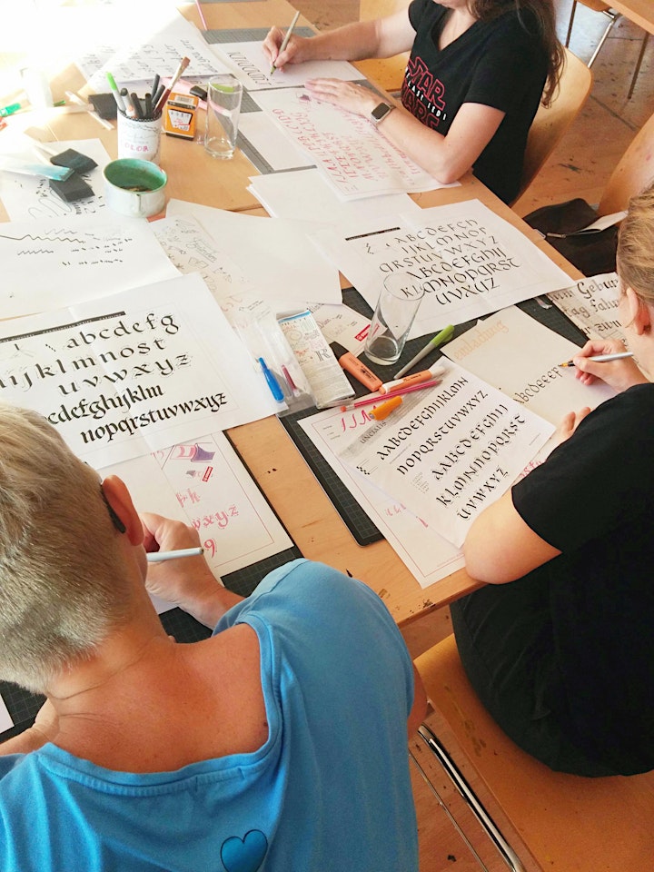 Klassische Kalligraphie - schreiben mit Bandzugfeder und mehr -  Graz: Bild 