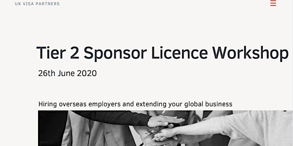 Tier2 Sponsor Licence Workshop