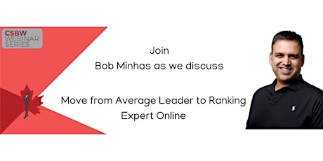 Imagen principal de Webinar: Move from Average Leader to Ranking Expert Online