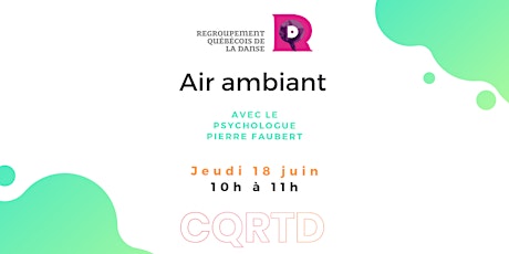 Air Ambiant avec le Regroupement  québécois de la danse primary image