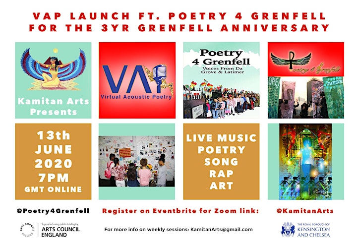 VAP Online Launch Ft. Poetry4Grenfell - Grenfell 3 Year Anniversary image
