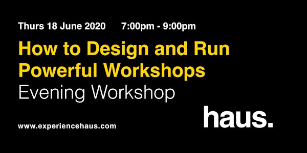 How to Design and Run Powerful Workshops Online