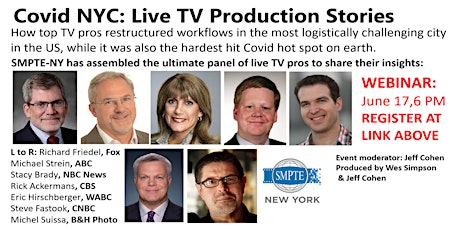 Image principale de SMPTE NY June 2020 Section Meeting