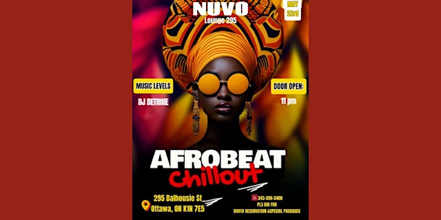 Image principale de AFROBEAT CHILLOUT FRIDAY @ NUVO UPSCALE NIGHTCLUB VIP EXPERIENCE