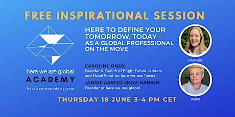 Here to define your tomorrow, today - as global professional on the move primary image