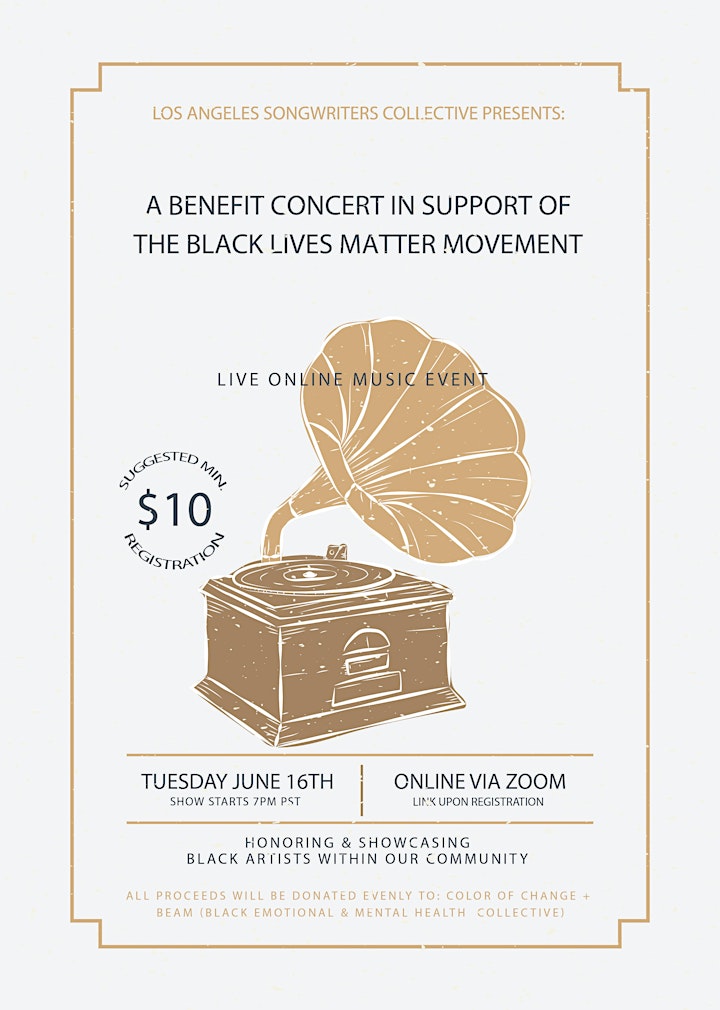 LASC Black Lives Matter Benefit Concert image