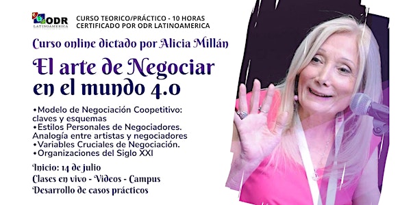 CURSO: El arte de Negociar en el mundo 4.0 - Alicia Millán