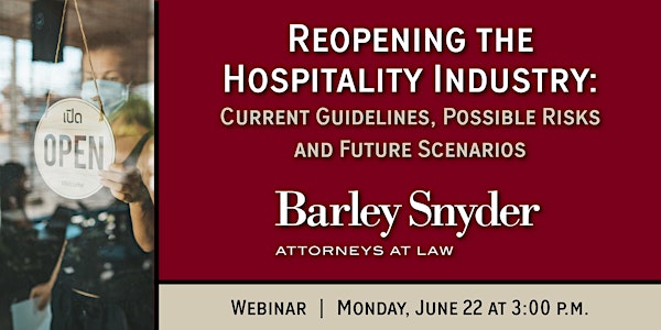 [Webinar] Reopening the Hospitality Industry