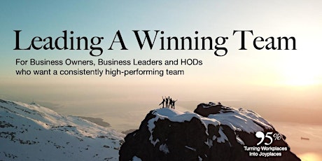 Hauptbild für Leading A Winning Team : Learn The 3 Critical Skills (Training Preview)