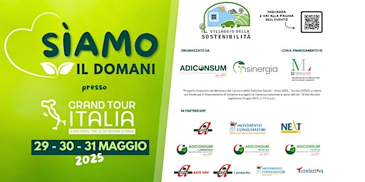 Immagine principale di SiAMO il Domani - IL VILLAGGIO DELLA SOSTENIBILITA' 29-30-31 MAGGIO 2025
