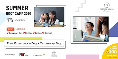 2020 Summer Coding Camp Experience Day | Causeway Bay | Preface Nomad Junior primary image