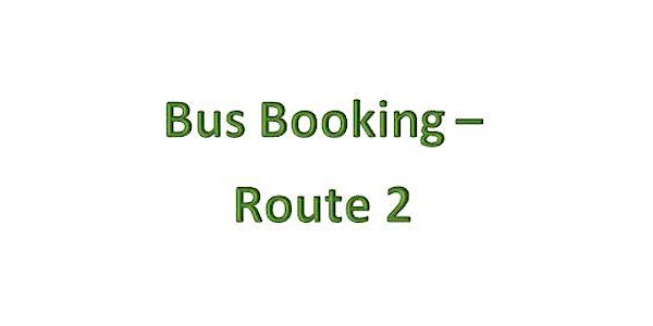 Bus Bookings - Route 2 - Ammanford