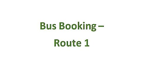 Bus Bookings - Route 1 - Llanelli
