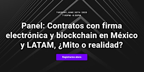 Imagen principal de Webinar: Contratos con firma electrónica y blockchain en México y LATAM
